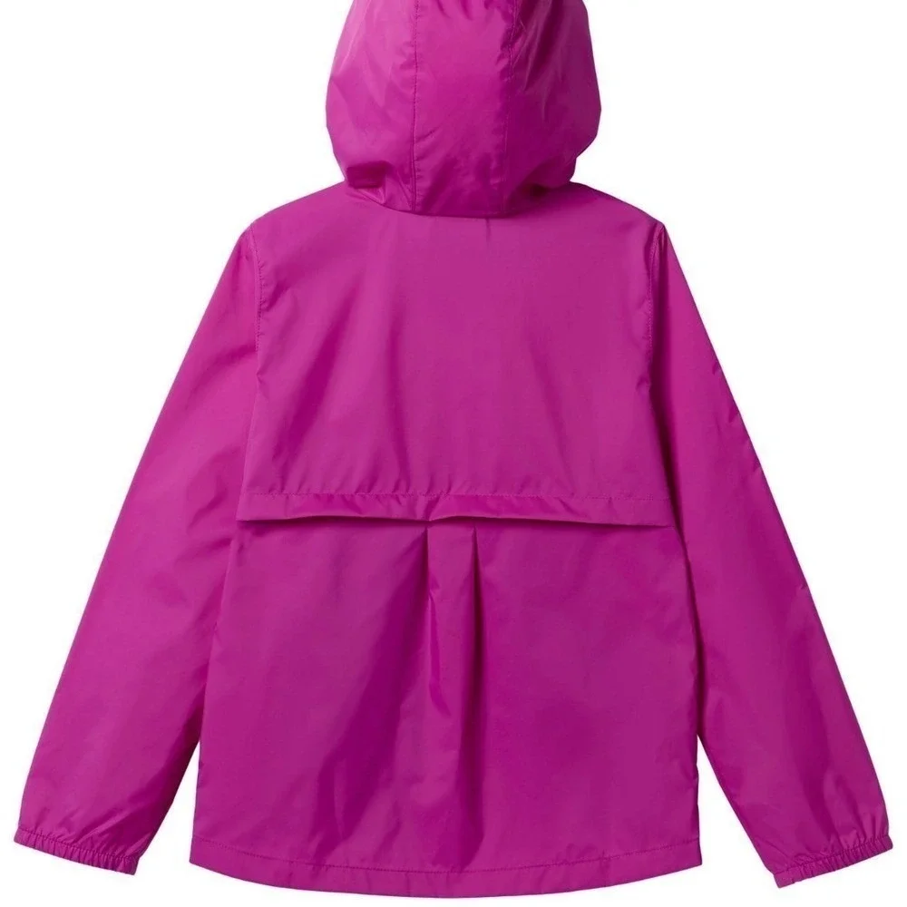 New Columbia Switchback III Youth XL Waterproof Rain Jacket Hooded Fuchsia $50